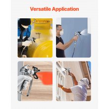 VEVOR Airless Paint Spray Gun 3600PSI High Pressure Airless Spray Gun with 5Tips