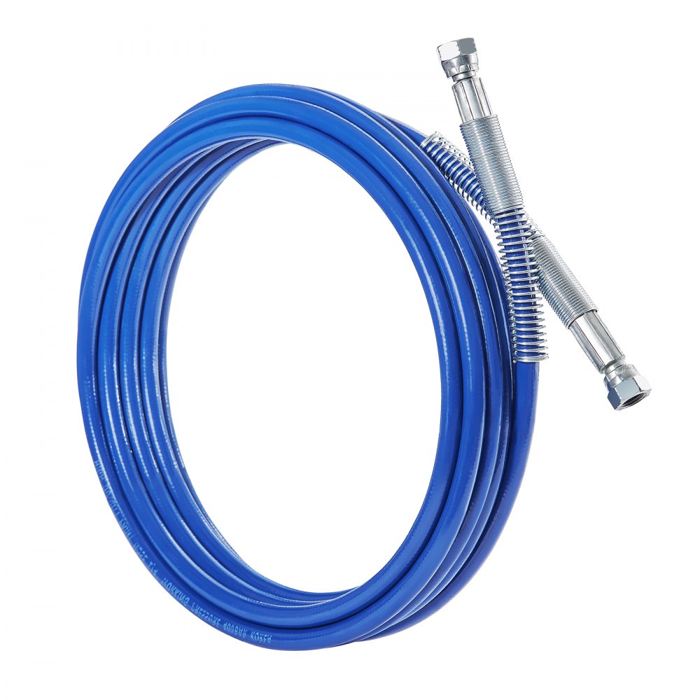 VEVOR 25ft Airless Paint Sprayer Hose, 1/4 in Universal Airless Paint Spray Hose, 4350 PSI High Pressure Flexible Airless Sprayer Hose, Multi-Layer Reinforced Steel Wire Braid Hose for Paint Sprayer