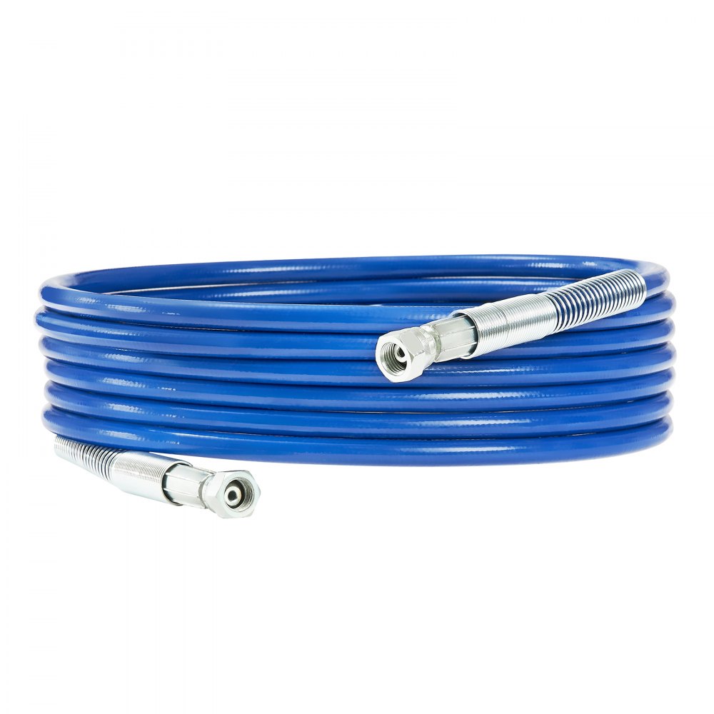 VEVOR 25ft Airless Paint Sprayer Hose, 1/4 in Universal Airless Paint Spray Hose, 4350 PSI High Pressure Flexible Airless Sprayer Hose, Multi-Layer Reinforced Steel Wire Braid Hose for Paint Sprayer
