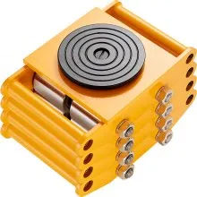 VEVOR 4PCS Machinery Skate Dolly Mover Skate 26455LBS/12T 4 Carbon Steel Wheels