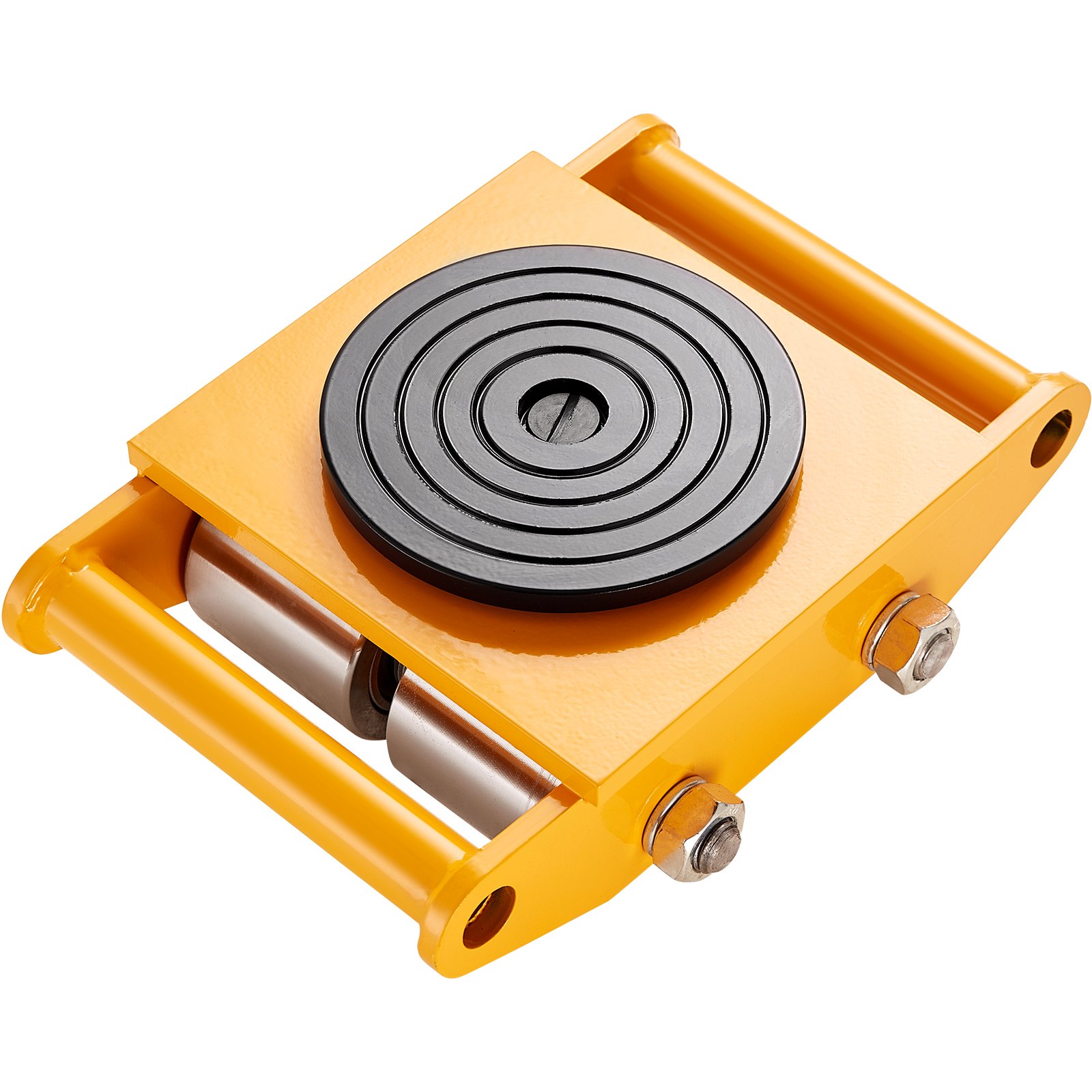 VEVOR 4PCS Machinery Skate Dolly, 11999.8 kg Industrial Machinery Mover, Heavy Duty Carbon Steel Machinery Moving Skate & 4 Carbon Steel Wheels and 360° Rotation Non-Slip Cap for Warehouse, Factory