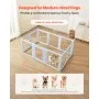 VEVOR Dog Whelping Box, 76x49x30 in Plastic Dog Whelping Pen for Large Sized Dogs, Waterproof Puppy Playpen with Transparent Windows & Door Lock, Easy to Clean, Durable Indoor Pet Dogs Cats Birth Kit