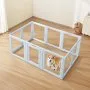 VEVOR Dog Whelping Box, 76x49x30 in Plastic Dog Whelping Pen for Large Sized Dogs, Waterproof Puppy Playpen with Transparent Windows & Door Lock, Easy to Clean, Durable Indoor Pet Dogs Cats Birth Kit