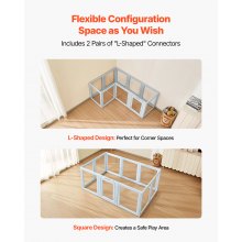 Dog Whelping Box with Window Transparent Playpen for Large Dog 76x49x30 in