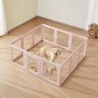 VEVOR Dog Whelping Box, 60x59x23 in Transparent Plastic Dog Whelping Pen for X-Large Sized Dogs, Waterproof Puppy Playpen with Windows & Door Lock, Easy to Clean, Durable Indoor Pet Dogs Cats Birth Kit