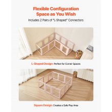 Dog Whelping Box with Window Transparent Playpen for X-Large Dog 60x59x23 in