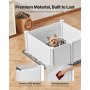 Dog Whelping Box 38.6x38.6x18.1 inch with Height Adjustable Door for Medium Dog