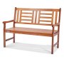 VEVOR Outdoor Bench 48 in/121.9 cm Wood Garden Bench 700 lbs/317.5 kg Park Patio Yard Porch Bench