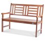 VEVOR Outdoor Bench 48 in/121.9 cm Wood Garden Bench 700 lbs/317.5 kg Park Patio Yard Porch Bench