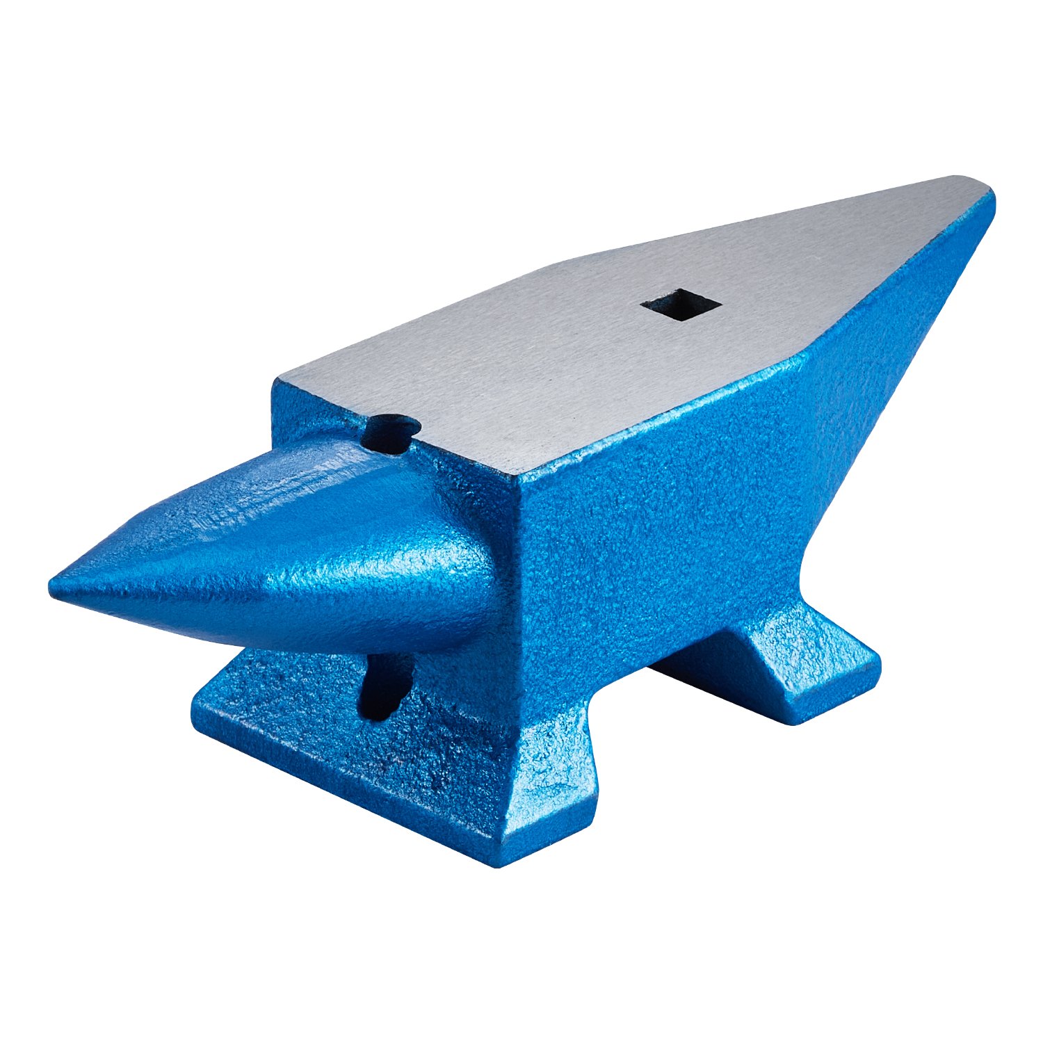 VEVOR Single Horn Anvil 22Lbs Steel Anvil Blacksmith for Sale Forge Steel Tools with Round and Square Hole and Equipment Anvil Rugged Blacksmith Jewelers Durable and Robust Metalsmith Tool
