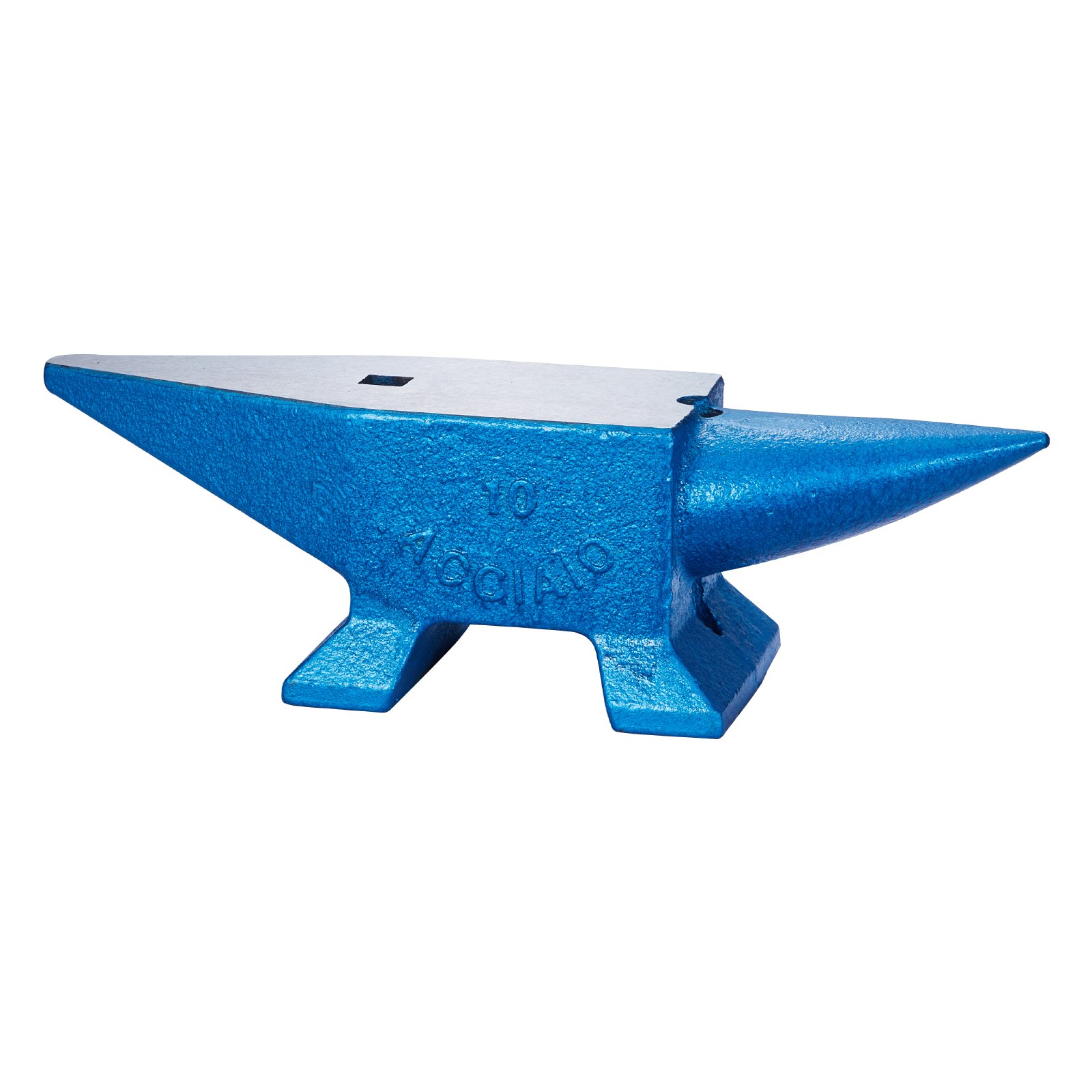 VEVOR Single Horn Anvil 22Lbs Steel Anvil Blacksmith for Sale Forge Steel Tools with Round and Square Hole and Equipment Anvil Rugged Blacksmith Jewelers Durable and Robust Metalsmith Tool
