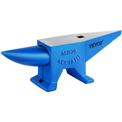 VEVOR Cast Iron Anvil, 25 Lbs(11kg) Single Horn Anvil with 6.8 x 3.5 inch Countertop and Stable Base, High Hardness Rugged Round Horn Anvil