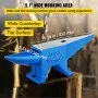 VEVOR Single Horn Anvil Cast Steel Anvil Blacksmith for Sale Forge Steel Tools with Round and Square Hole and Equipment Anvil Rugged Blacksmith Jewelers Durable and Robust Metal Working Tool 105Lbs