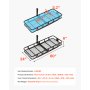 VEVOR 60" x 24" x 6", Hitch Cargo Carrier, 500 lbs Capacity Hitch Cargo Carrier with Nighttime Reflective Reminder, Folding Hitch Mount Cargo Carrier with Hitch Stabilizer, Fit for SUVs