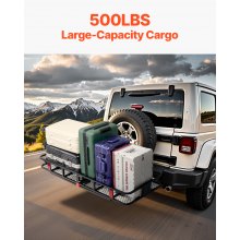 500 lbs Hitch Cargo Carrier Folding Hitch Cargo Carrier with Stabilizer