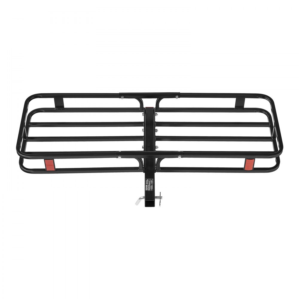 VEVOR 53" x 19" x 5", Hitch Cargo Carrier, 500 lbs Capacity Hitch Cargo Carrier with Hitch Stabilizer & Ratchet Straps, Hitch Mount Cargo Carrier with Cargo Net with Hook, Fit for SUVs