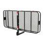 Portaequipajes de enganche VEVOR de 187 x 76 x 15 cm, capacidad de 226 kg, con recordatorio reflectante nocturno, plegable, con bloqueo para receptor de 5 cm, apto para SUV.