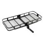 Portaequipajes de enganche VEVOR de 187 x 76 x 15 cm, capacidad de 226 kg, con recordatorio reflectante nocturno, plegable, con bloqueo para receptor de 5 cm, apto para SUV.