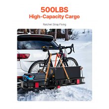 Porte-bagages d'attelage pliable VEVOR de 500 lb pour récepteur de 2 po