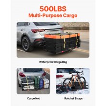 VEVOR 500 lbs Hitch Cargo Carrier Folding Hitch Cargo Carrier with Cargo Net