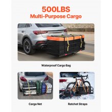 500 lbs Hitch Cargo Carrier Folding Hitch Cargo Carrier with Cargo Net