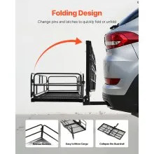 500 lbs Hitch Cargo Carrier Folding Hitch Cargo Carrier with Cargo Net