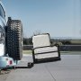 Portaequipajes de enganche VEVOR de 152 x 61 x 35 cm, capacidad de 226 kg, con estabilizador antivibración, plegable, con pasadores y pestillos, apto para SUV y camionetas.