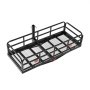 Portaequipajes de enganche VEVOR de 152 x 61 x 35 cm, capacidad de 226 kg, con estabilizador antivibración, plegable, con pasadores y pestillos, apto para SUV y camionetas.