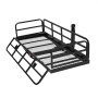 Portaequipajes de enganche VEVOR de 152 x 61 x 35 cm, capacidad de 226 kg, con estabilizador antivibración, plegable, con pasadores y pestillos, apto para SUV y camionetas.