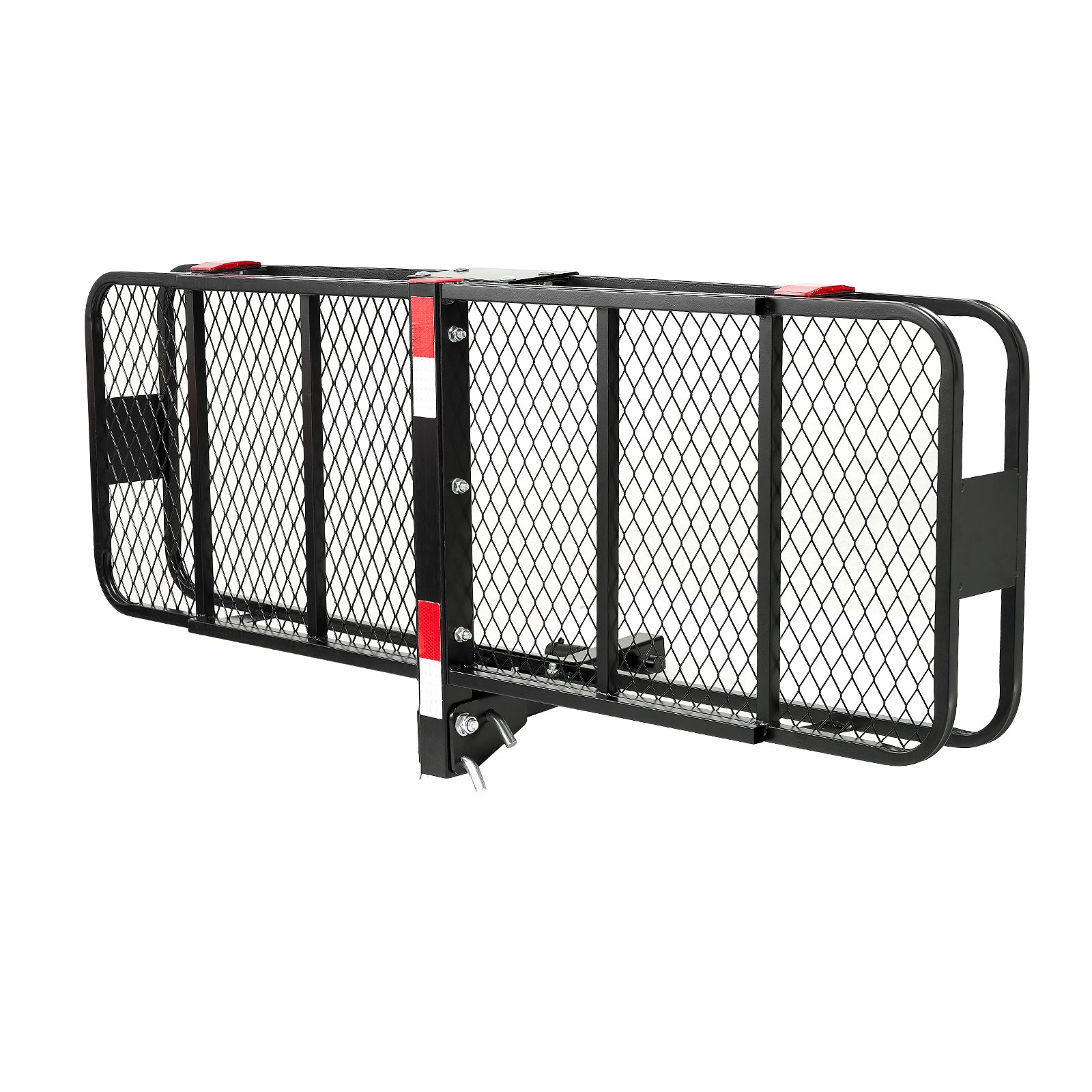 VEVOR 60" x 20" x 6", Hitch Cargo Carrier, 500 lbs Capacity Hitch Cargo Carrier with Cargo Net & Waterproof Cargo Bag, Folding Hitch Mount Cargo Carrier with Hitch Lock for 2" Receiver, Fit for SUVs