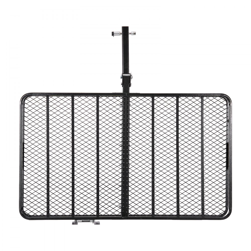 VEVOR Hitch Mount Cargo Carrier, 1460 x 860 x 650 mm Folding Rear Luggage Rack Basket with Waterproof Cargo Bag, 227kg Capacity High-Strength Steel Hitch Cargo Carrier Fits 2" Receiver for SUV Pickups