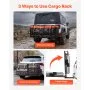 VEVOR Hitch Mount Cargo Carrier, 1460 x 860 x 650 mm Folding Rear Luggage Rack Basket with Waterproof Cargo Bag, 227kg Capacity High-Strength Steel Hitch Cargo Carrier Fits 2" Receiver for SUV Pickups