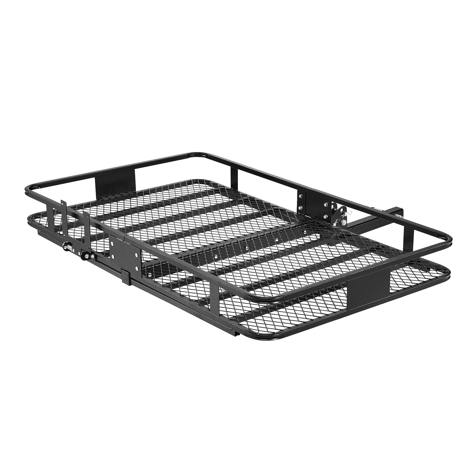VEVOR Hitch Mount Cargo Carrier, 1460 x 860 x 650 mm Folding Rear Luggage Rack Basket with Waterproof Cargo Bag, 227kg Capacity High-Strength Steel Hitch Cargo Carrier Fits 2" Receiver for SUV Pickups