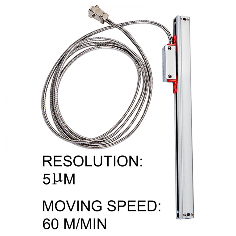 VEVOR Digital Readout Linear Scale 170MM 5 Bearing System 5 µm For Lathe Machine