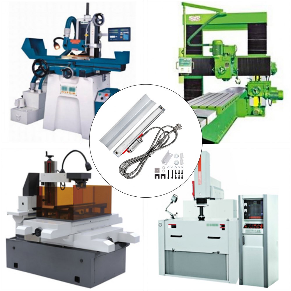 VEVOR Digital Readout Linear Scale 170MM 5 Bearing System 5 µm For Lathe Machine