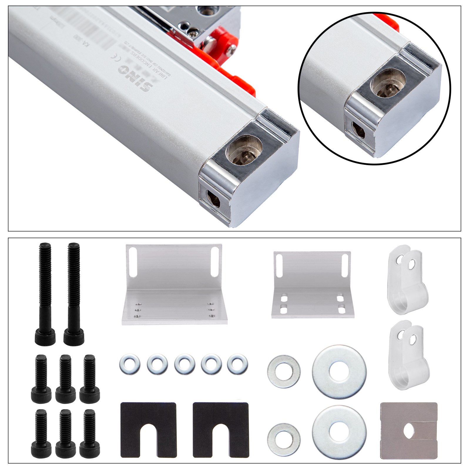 VEVOR Digital Readout Linear Scale 170MM 5 Bearing System 5 µm For Lathe Machine