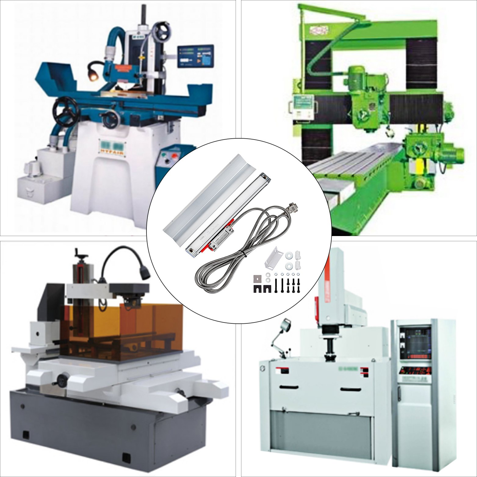 VEVOR Digital Readout Linear Scale 170MM 5 Bearing System 5 µm For Lathe Machine