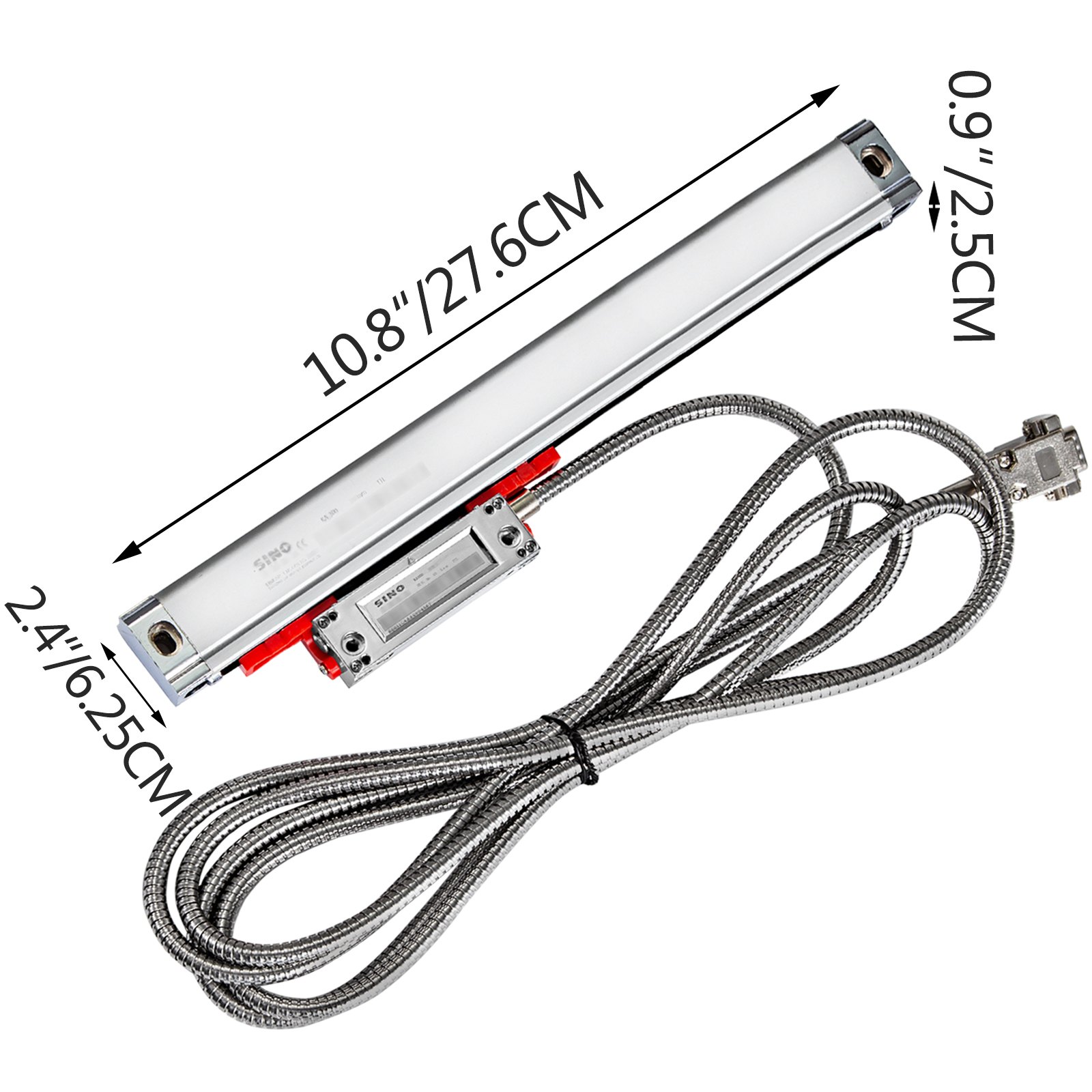 VEVOR Digital Readout Linear Scale 170MM 5 Bearing System 5 µm For Lathe Machine