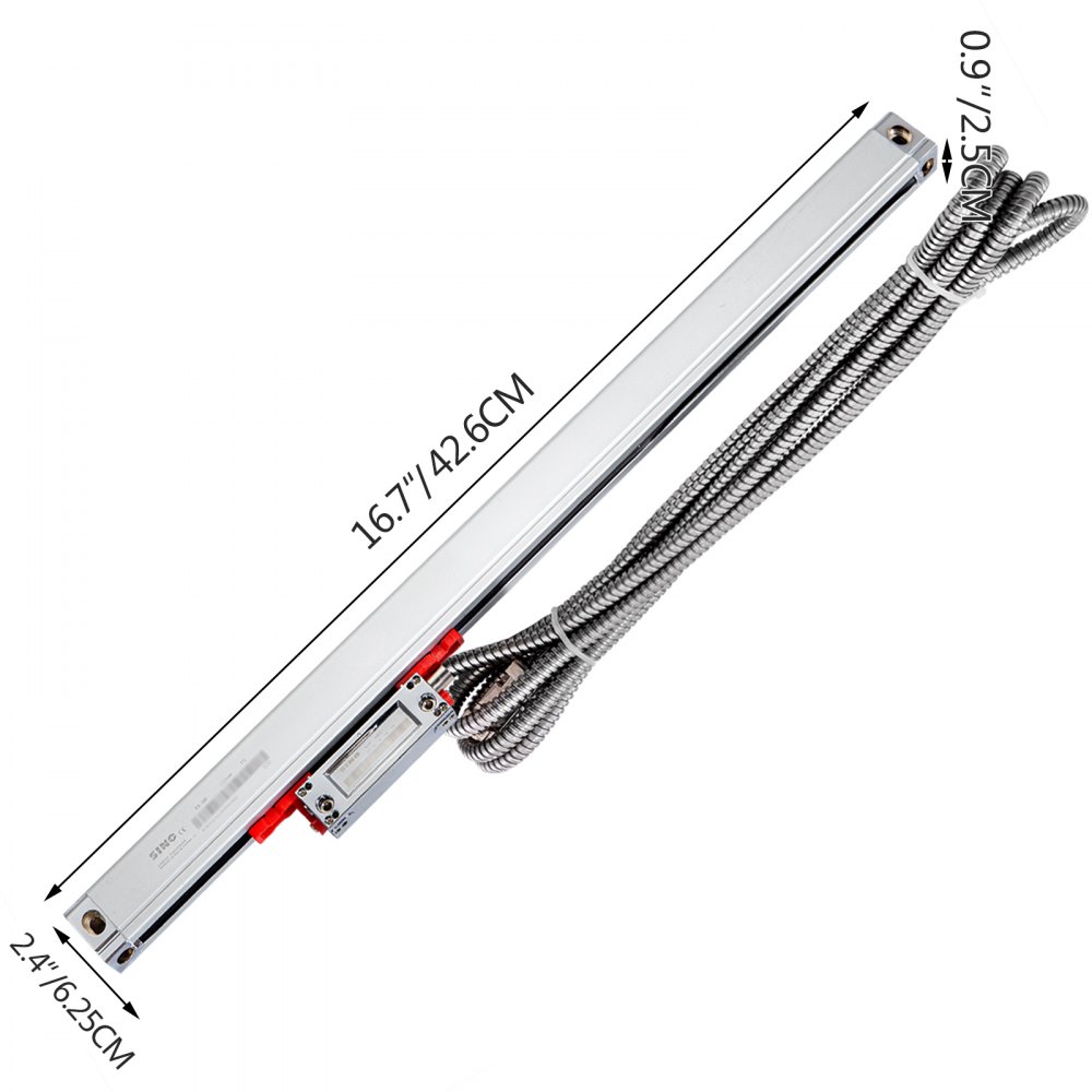 VEVOR Digital Readout Linear Scale 320MM 5 Bearing System 5 µm For Lathe Machine