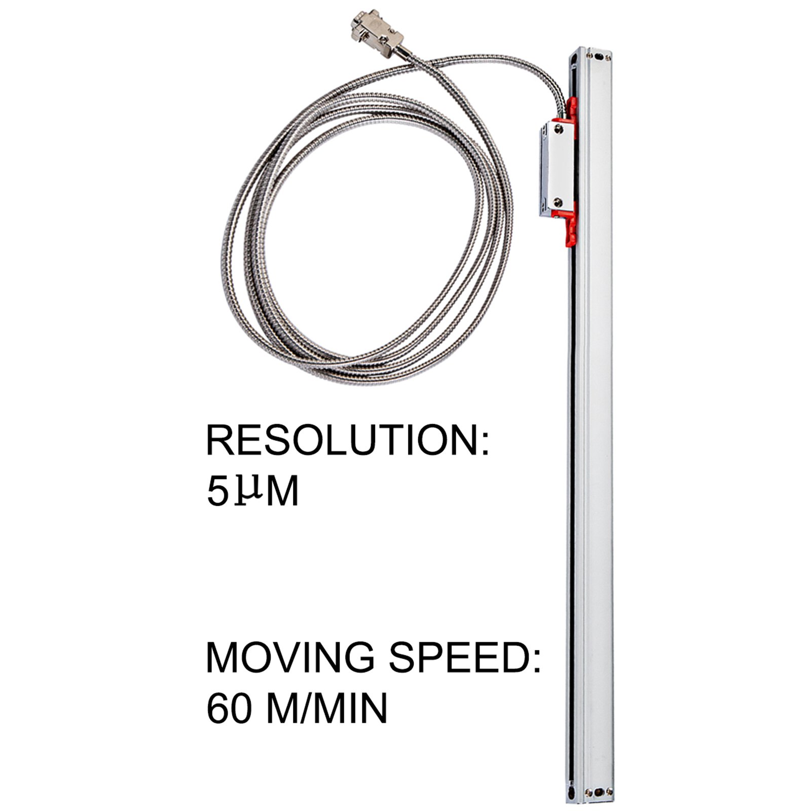 VEVOR Digital Readout Linear Scale 320MM 5 Bearing System 5 µm For Lathe Machine