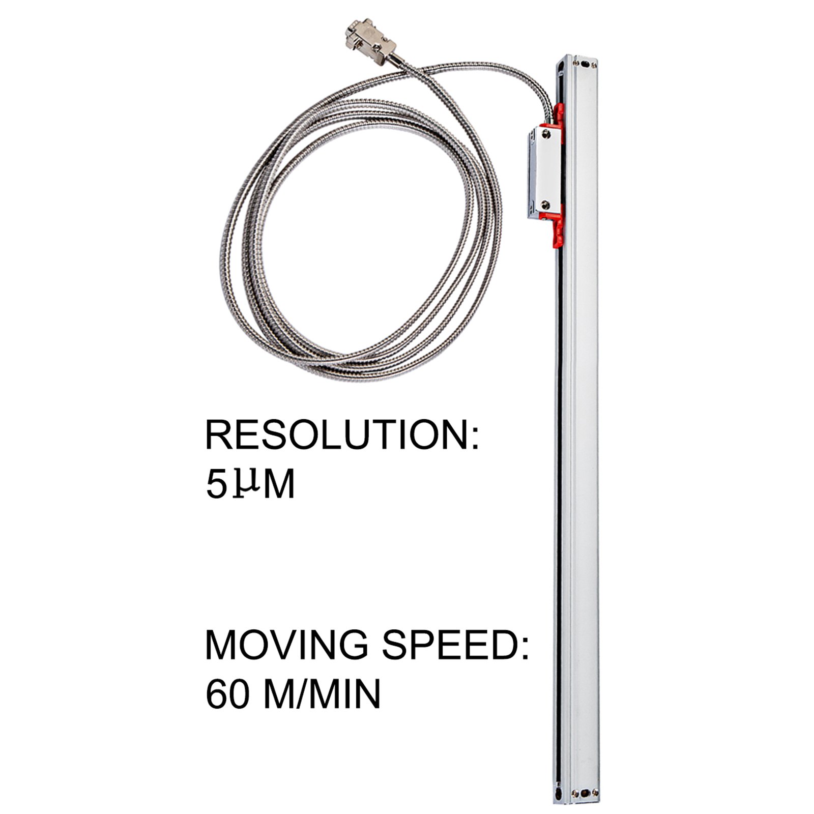 Vevor Precision Linear Scale Linear Glass Scale 370 Mm Dro Lathe Milling Machine
