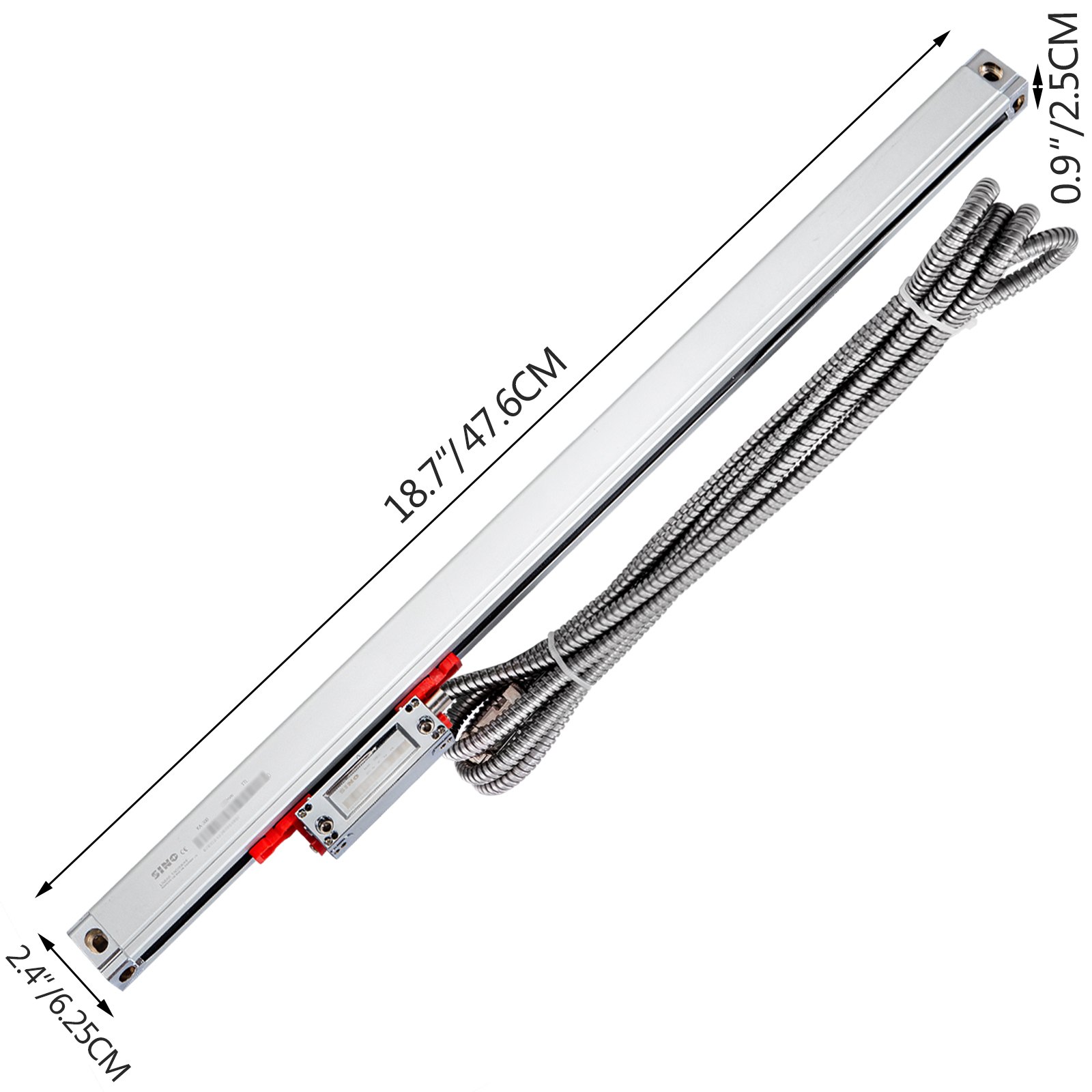 Vevor Precision Linear Scale Linear Glass Scale 370 Mm Dro Lathe Milling Machine