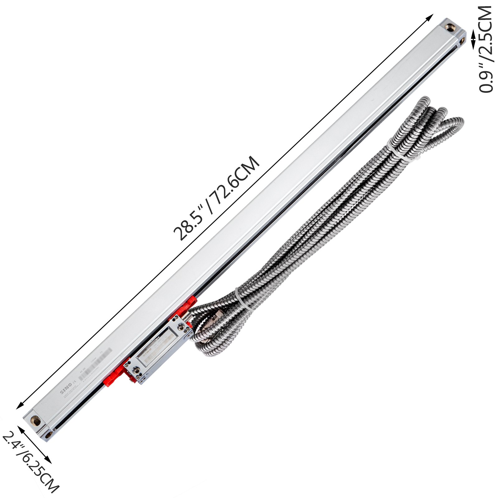 Vevor Precision Linear Scale Linear Glass Scale 620 Mm Dro Lathe Milling Machine