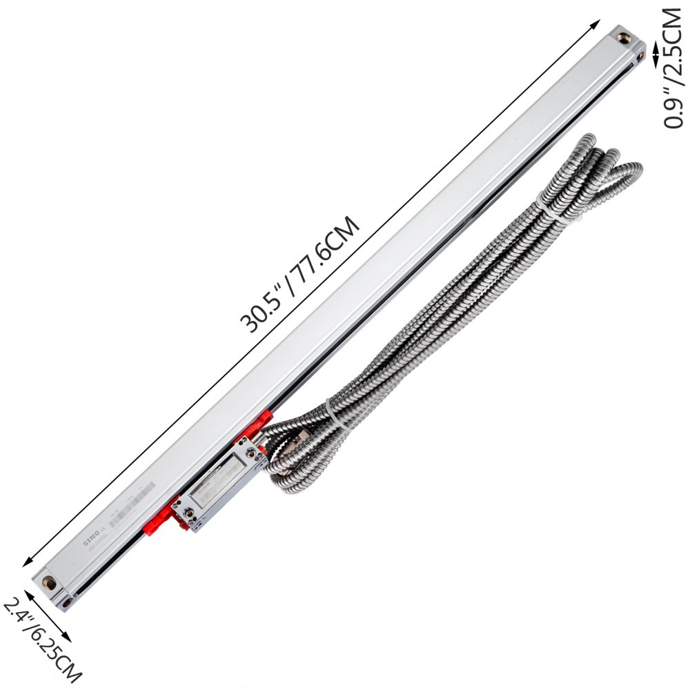 Vevor Precision Linear Scale Linear Glass Scale 670 Mm Dro Lathe Milling Machine