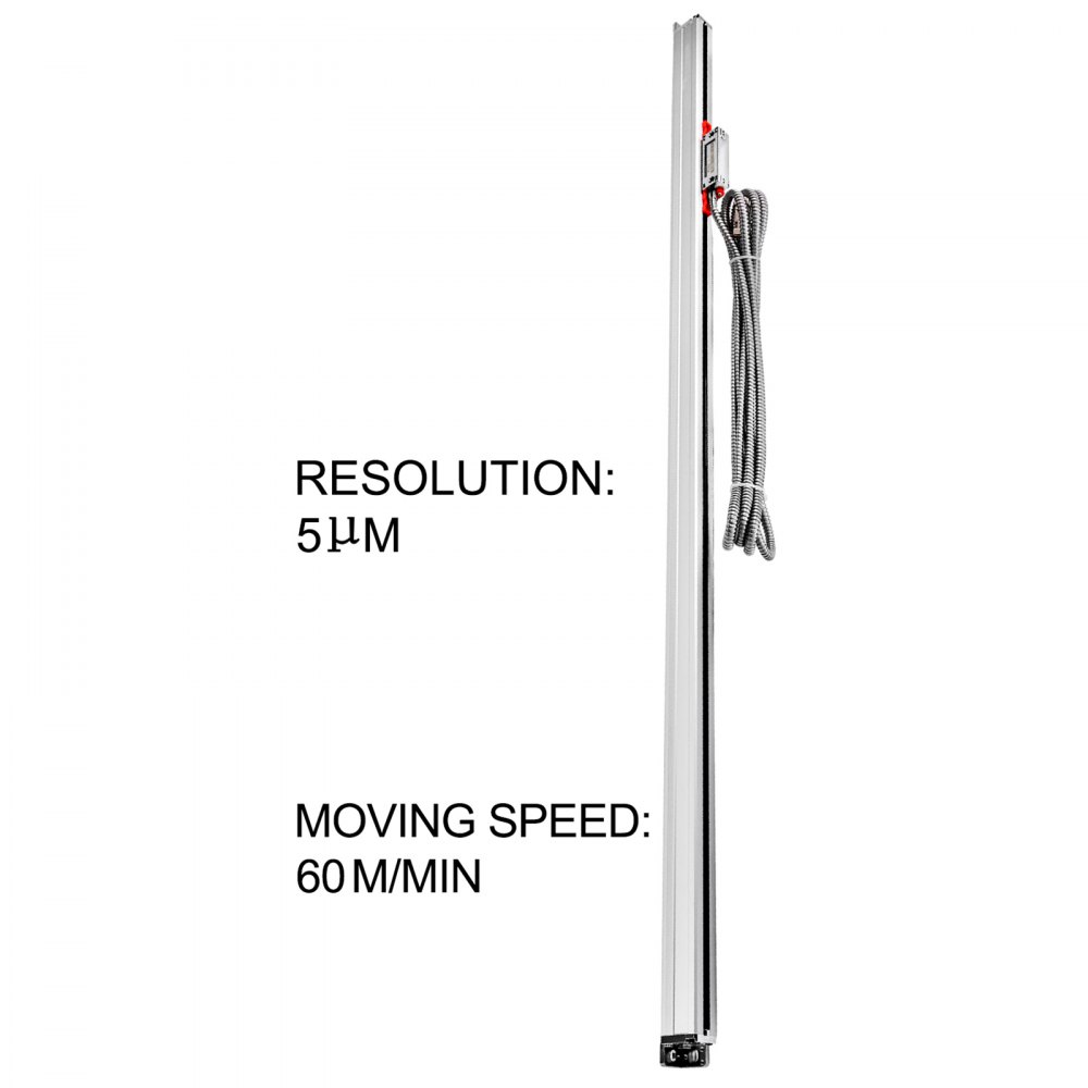 VEVOR Precision Linear Scale Linear Glass Scale 1100MM DRO Lathe Milling Machine