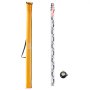 VEVOR Aluminum Grade Rod, 4M Metric Telescopic Measuring Rod, Double-Sided Scale in CM/MM Leveling Rod Stick,Aluminum Alloy Survey Rod with Bubble Level &Carrying Bag for Measuring Houses,Walls,Floors