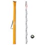 VEVOR Aluminum Grade Rod, 5M Metric Telescopic Measuring Rod, Double-Sided Scale in CM/MM Leveling Rod Stick,Aluminum Alloy Survey Rod with Bubble Level &Carrying Bag for Measuring Houses,Walls,Floors