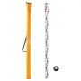 VEVOR Aluminum Grade Rod, 5M Metric Telescopic Measuring Rod, Double-Sided Scale in CM/MM Leveling Rod Stick,Aluminum Alloy Survey Rod with Bubble Level &Carrying Bag for Measuring Houses,Walls,Floors