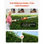 VEVOR Extendable Cordless Electric Hedge Trimmer 20V 1200RMP with 20in Blade