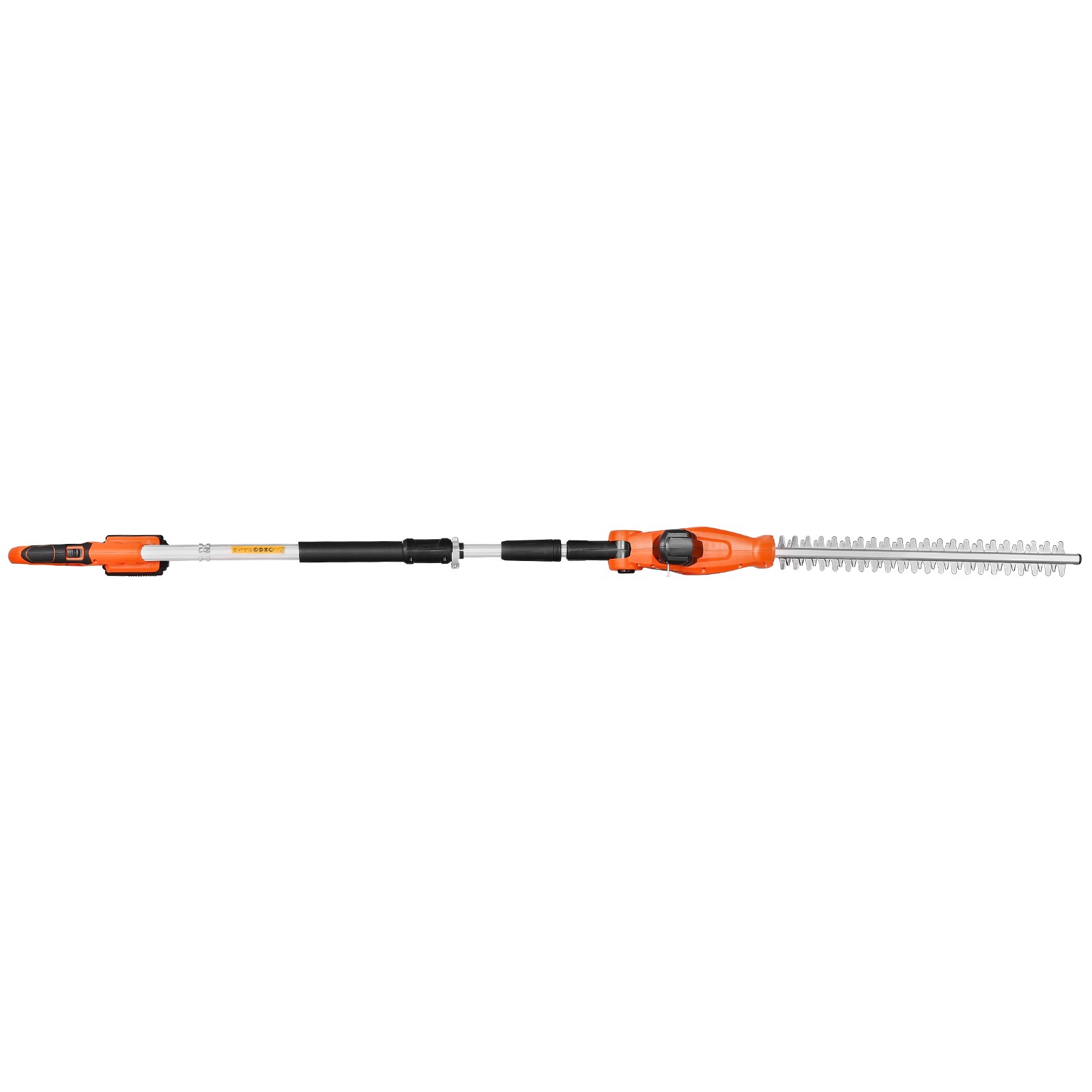 VEVOR Electric Hedge Trimmer, 1200 RPM, 6.2 - 7.8 Ft Extendable, Pole Hedge Trimmer for High Branch, 20V Battery, Cordless Hedge Trimmer with 20 in Blade, 5 Angles Adjustable for Yard Garden